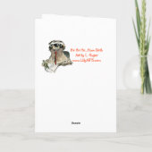 Carte de voeux Cartoon Sloth Holiday (Dos)