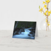 Carte de voeux Cascade calme (Fleur jaune)