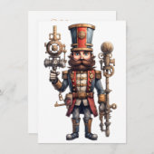 Carte de vœux Casse-Noisette Steampunk (Devant / Derrière)
