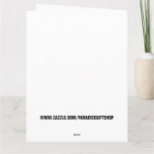 Carte de voeux CAT RENAISSANCE MAN VALENTINE'S DAY (Dos)