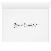 Carte de voeux Catch (Intérieur Horizontal (Bas))