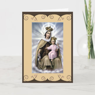 Carte de voeux catholique de saint notre Madame du
