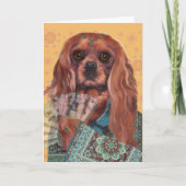 Carte de vœux | Cavalier Spaniel | Ruby Cavalier (Devant)