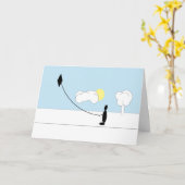 Carte de voeux - Célébration de Kite Flying (Fleur jaune)