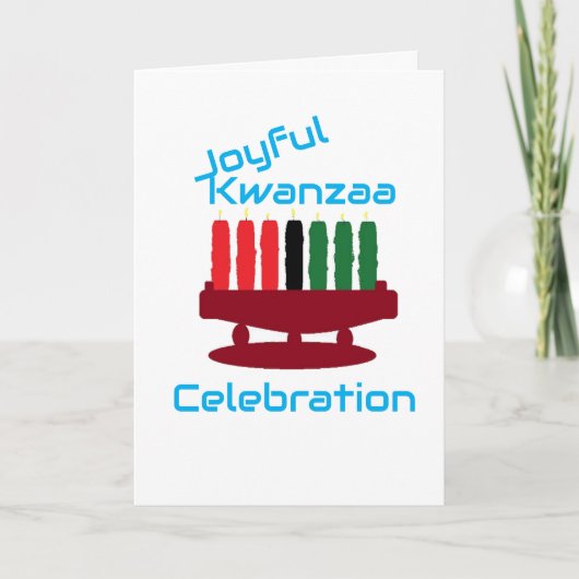 Carte de vœux : Célébration Kwanzaa (Devant)
