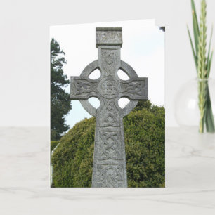 Carte de voeux Celtic Stone Cross