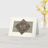 Carte de voeux celtique de Gryphons d'art (Fleur jaune)