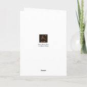Carte de vœux Cerf de Noël (Dos)