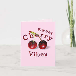 Carte de voeux Cerises
