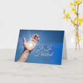 Carte de vœux C'est fini (Fleur jaune)