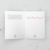 Carte de voeux Chag Pesach, Lettres hébraïques (Intérieur)