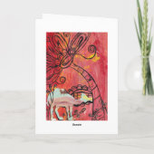 Carte de voeux champignon Camel (Dos)