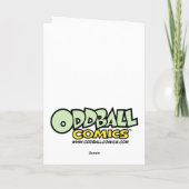 Carte de voeux chanceuse de bandes dessinées (Dos)