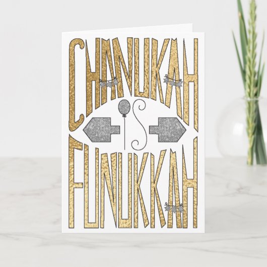 Carte de voeux "Chanukah is Funukkah" (Devant)