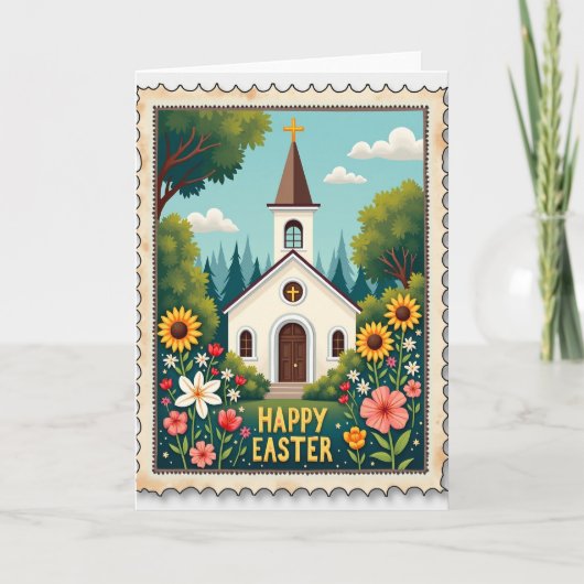 Carte de vœux Chapel Spring Blooms (Devant)