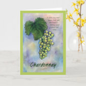 Carte de voeux Chardonnay (Fleur jaune)