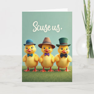 Carte de vœux Charming Fowl Friends