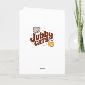 Carte de vœux chat drôle : MANEKI-NEKO (Dos)