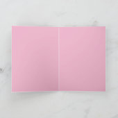 Carte de vœux Chat Griffonnage Rose (Intérieur)