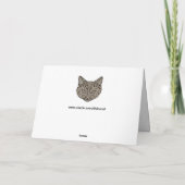 carte de vœux chat jewel (Dos)