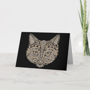 carte de vœux chat jewel