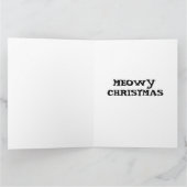 Carte de vœux CHAT MIGNON NOËL (Intérieur)