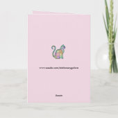 carte de vœux chat patchwork (Dos)