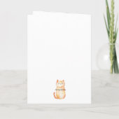 Carte de vœux chat peint (Dos)