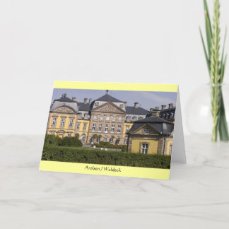Carte de voeux : Château d'Arolsen / Waldeck