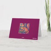 Carte de vœux chaton mignon et tortue (Dos)