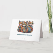 carte de vœux chats apaisants 3 (Dos)
