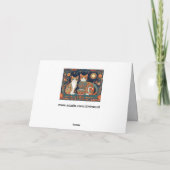 carte de vœux chats café (Dos)
