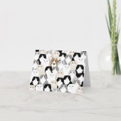 Carte de voeux Chats et Chien (Devant)