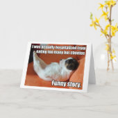 Carte de voeux chaude de chiot de Cheetos (Fleur jaune)