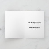 Carte de voeux Cheeky 50e anniversaire (Intérieur)