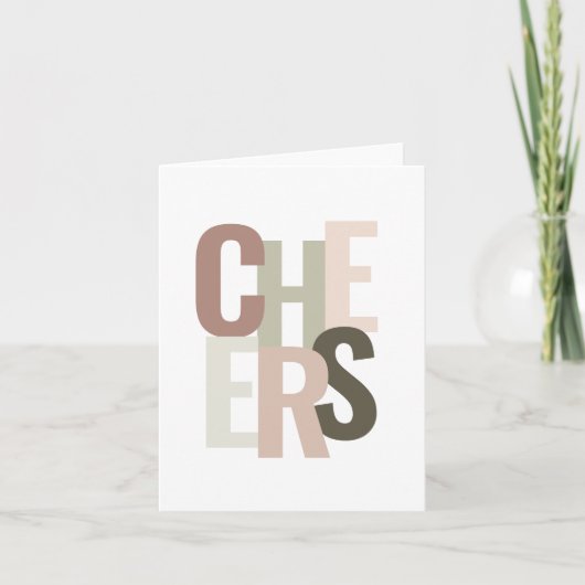 Carte de vœux Cheers! (Devant)