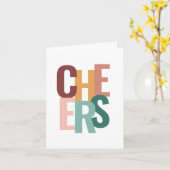 Carte de vœux Cheers! (Fleur jaune)