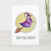 Carte de voeux Cheery Witch (Devant)