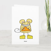 Carte de voeux Cheesy Bonne Souris d'anniversaire (Dos)