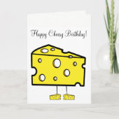 Carte de voeux Cheesy Joyeux anniversaire (Devant)