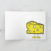Carte de voeux Cheesy Joyeux anniversaire (Intérieur)