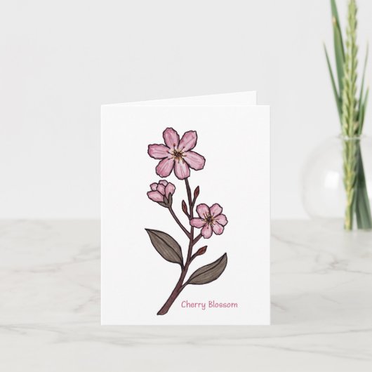 Carte de voeux Cherry Blossom (Devant)