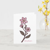 Carte de voeux Cherry Blossom (Fleur jaune)