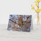 Carte de voeux Cherry Blossom Spring (Fleur jaune)
