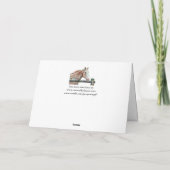 Carte de voeux Cheval Peint (Dos)