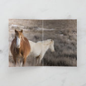 Carte de voeux Cheval Wild Colt neige (Intérieur)