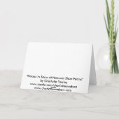 Carte de voeux "Chevaux en neige" Animal Art (Dos)