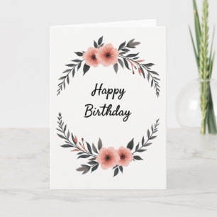 Carte de voeux Chevron Celebration Wreath