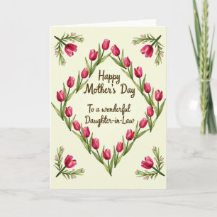 Carte de vœux Chevron Spring Blossom