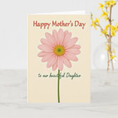 Carte de vœux Chevron Tender Bloom (Fleur jaune)
